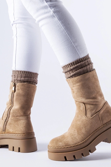 Hnedé zateplené členkové...