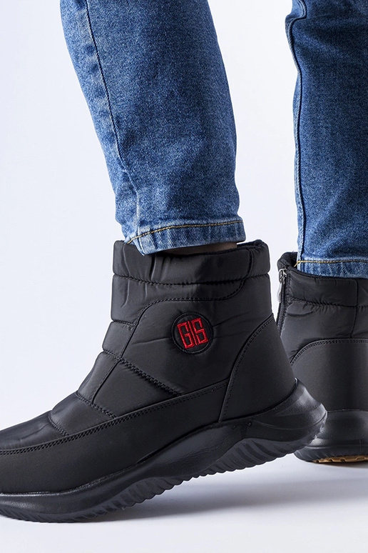 Čierne krátke zateplené snehule Chesnut