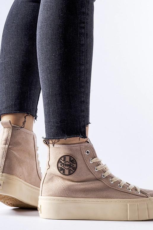 Béžové tenisky Lee Cooper...