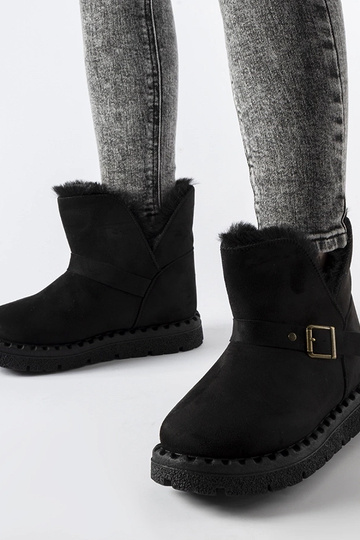 Čierne zateplené snehule s...