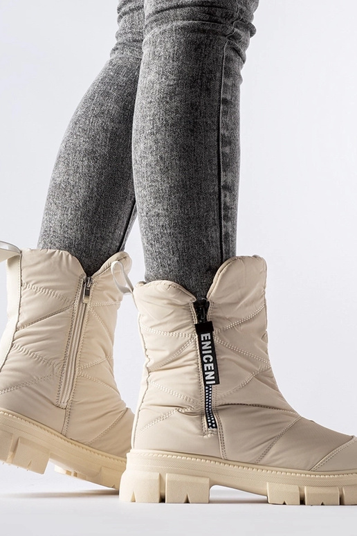 Béžové zateplené prešívané snehule...