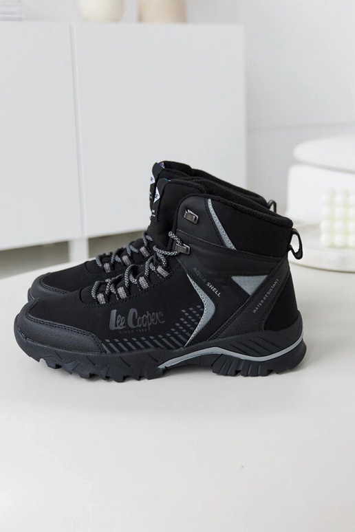 Čierne zateplené pánske topánky...