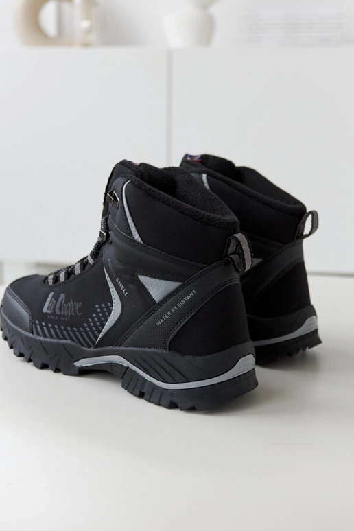 Čierne zateplené pánske topánky...