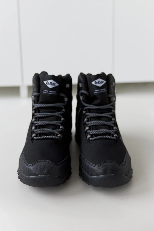 Čierne zateplené pánske topánky...