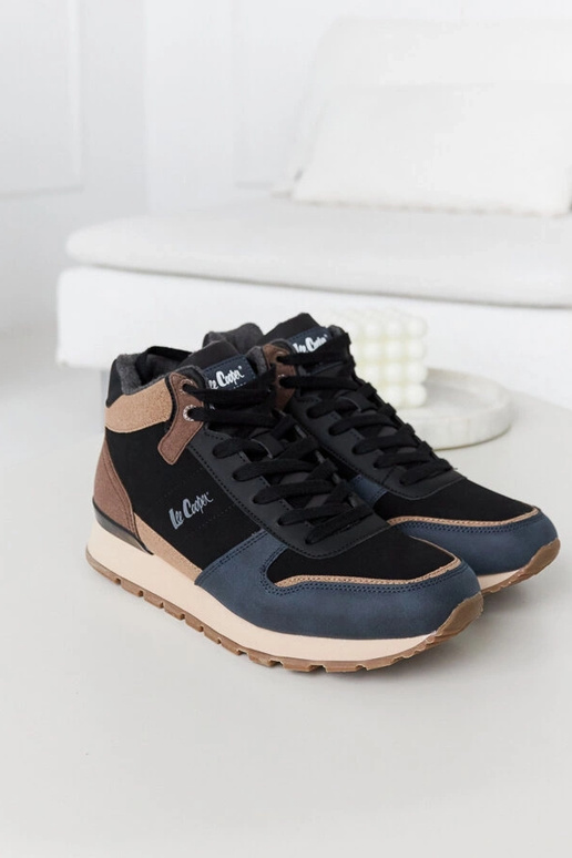 Modro-hnedé sneakersy LCJ-23-31-3065M