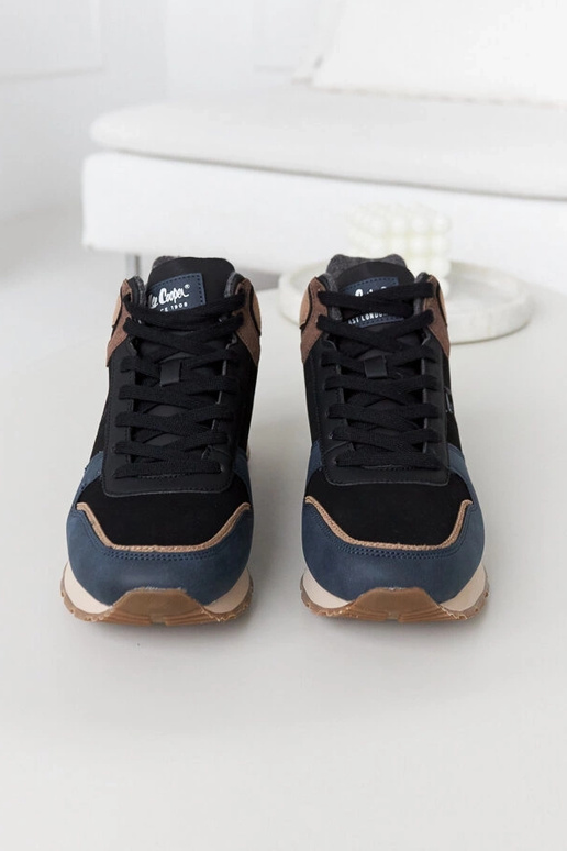 Modro-hnedé sneakersy LCJ-23-31-3065M