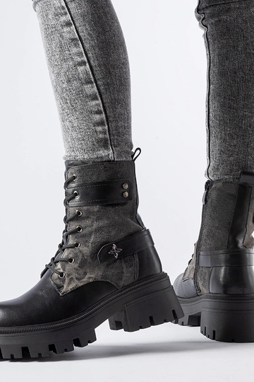 Čierne zateplené topánky s... 2