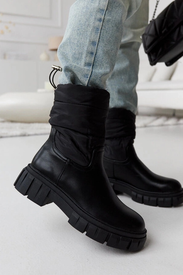 Čierne zateplené prešívané...