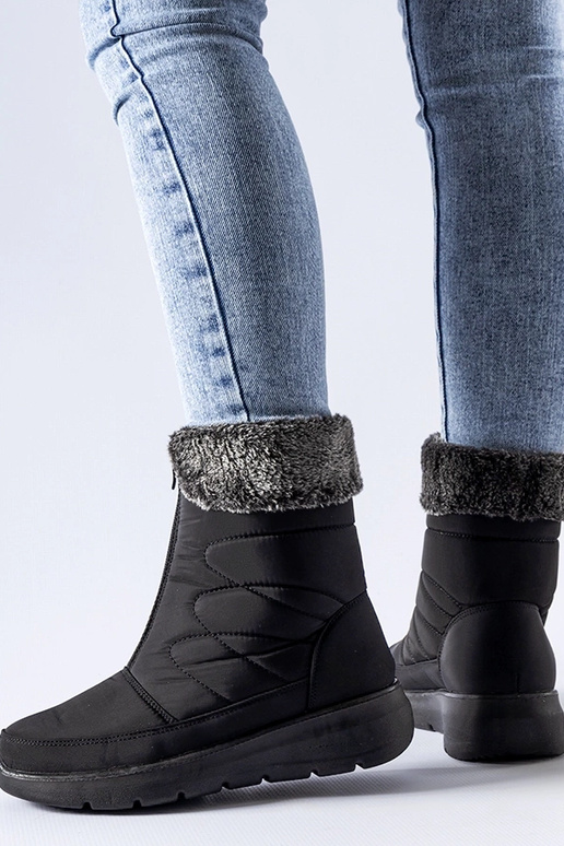 Čierne nízke klinové snehule Brownton