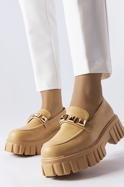 Béžové mokasíny Frisco