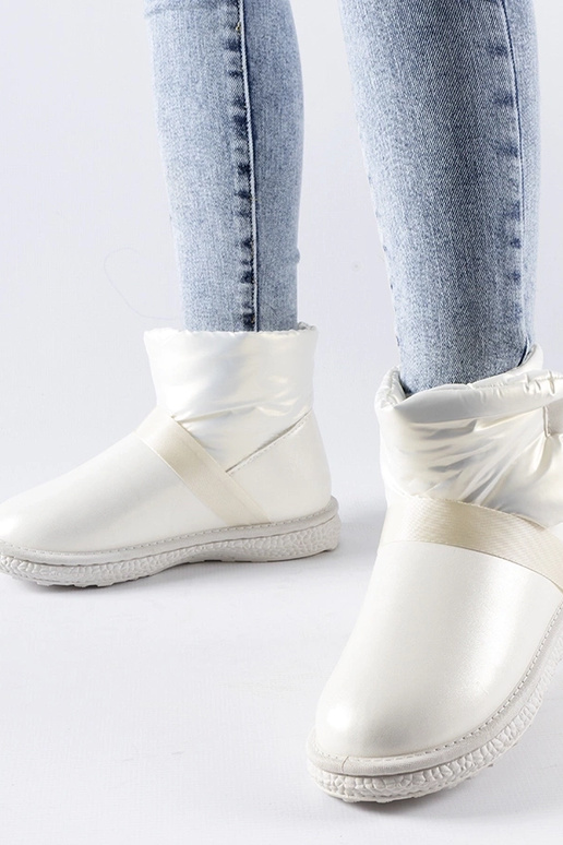 Delaune béžové lesklé krátke snehule