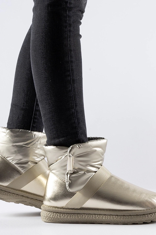 Zlaté trblietavé krátke snehule Delaune