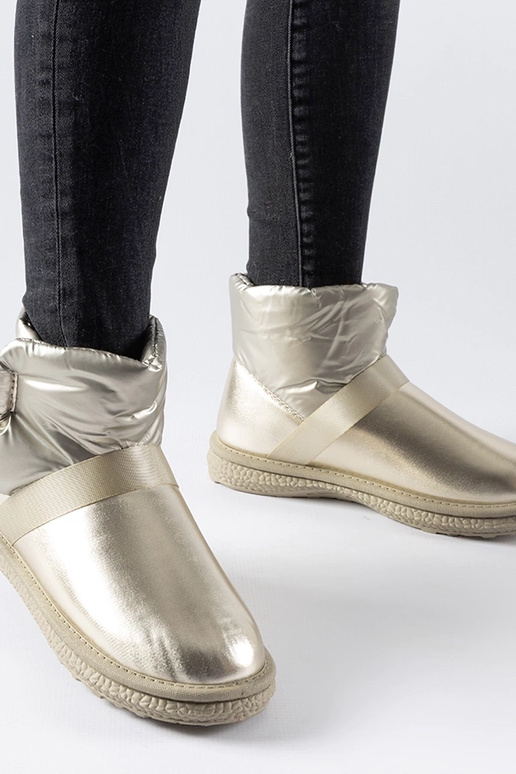 Zlaté trblietavé krátke snehule Delaune