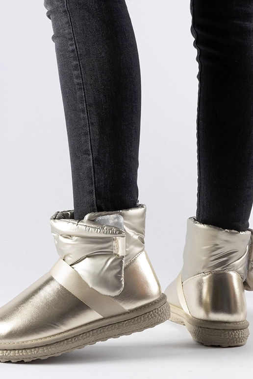 Zlaté trblietavé krátke snehule Delaune