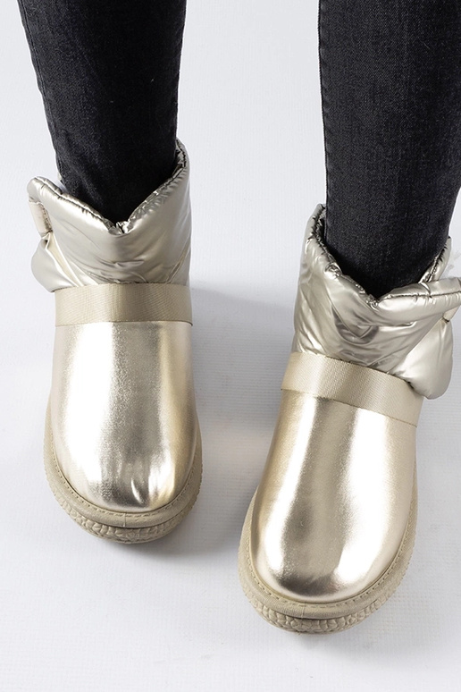 Zlaté trblietavé krátke snehule Delaune