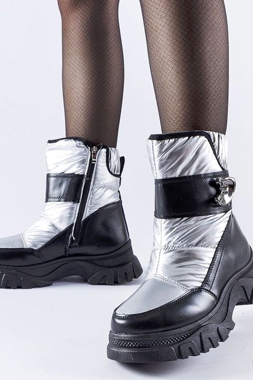 Čierno-strieborné zateplené snehule...