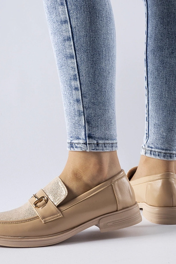 Béžové mokasíny s prackou... 2