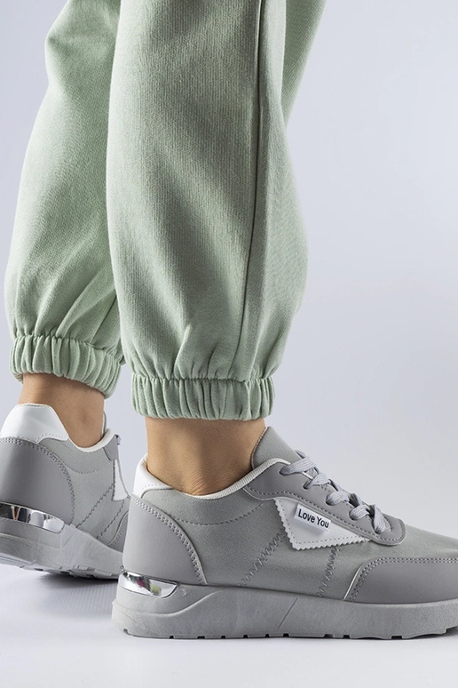 Sivé látkové tenisky Geraldino