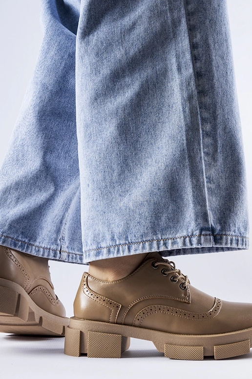 Hnedé šnurovacie topánky Piazzetta