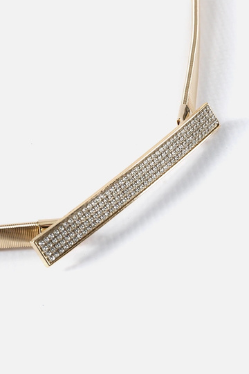 Zlatý elastický remienok so... 2