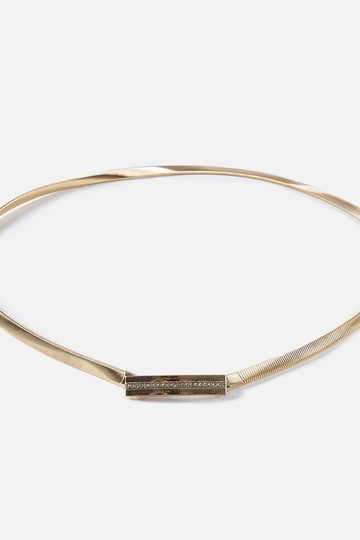 Zlatý elastický remienok so...