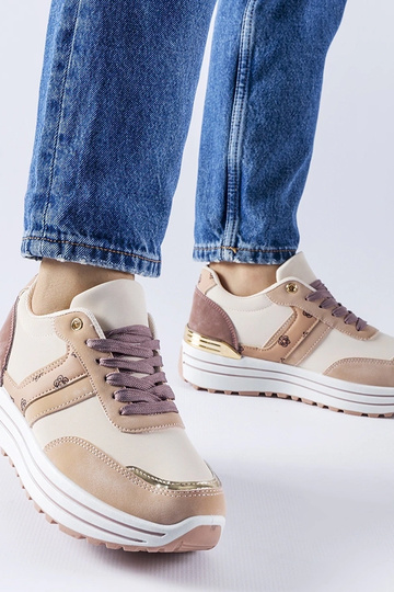 Ružovo-bežové topánky na... 2