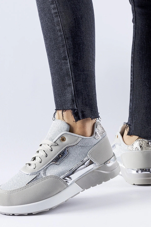 Sivé trblietavé tenisky Roganzuolo