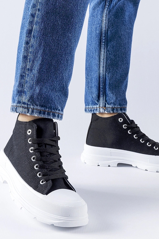 Čierne vysoké tenisky Herndon