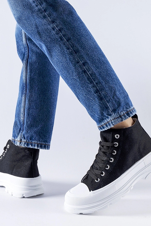 Čierne vysoké tenisky Herndon