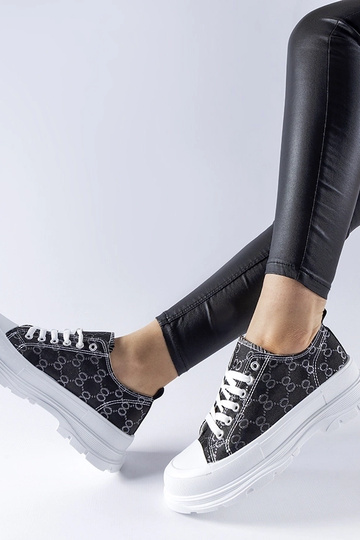 Čierne tenisky zdobené... 2