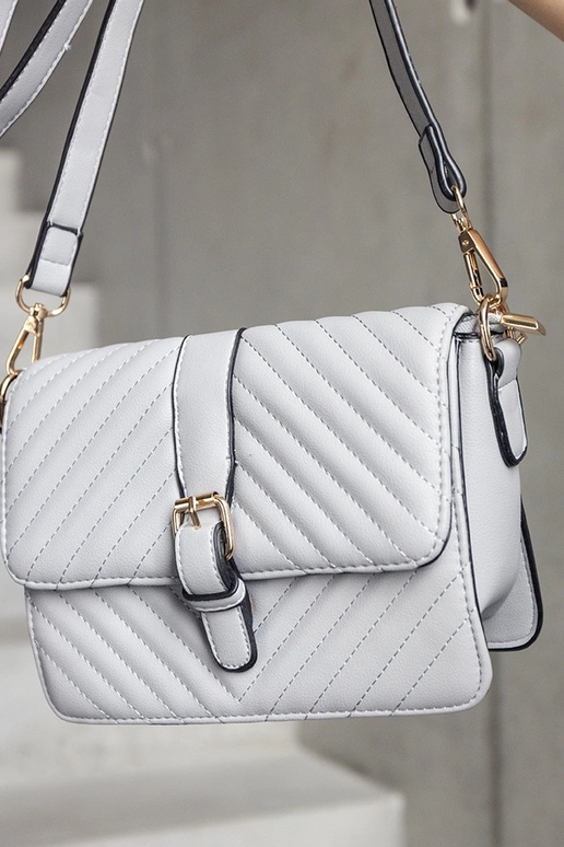 Šedá prešívaná messenger taška Virgilio