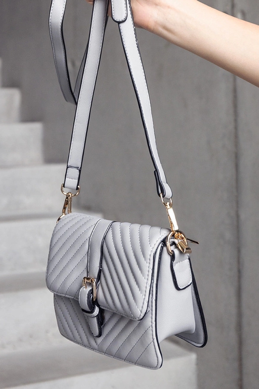 Šedá prešívaná messenger taška Virgilio