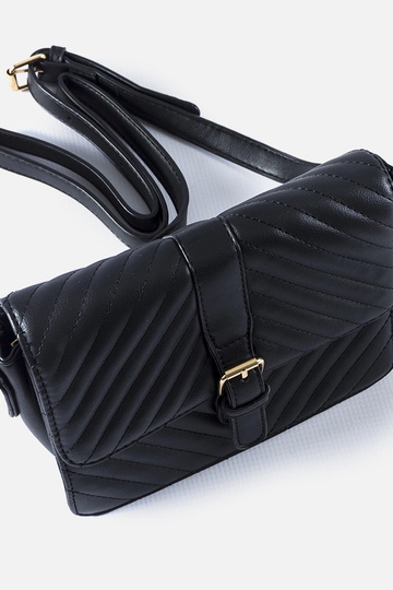 Čierna prešívaná messenger... 2