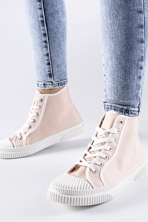 Ružové vysoké tenisky Pozzuolo