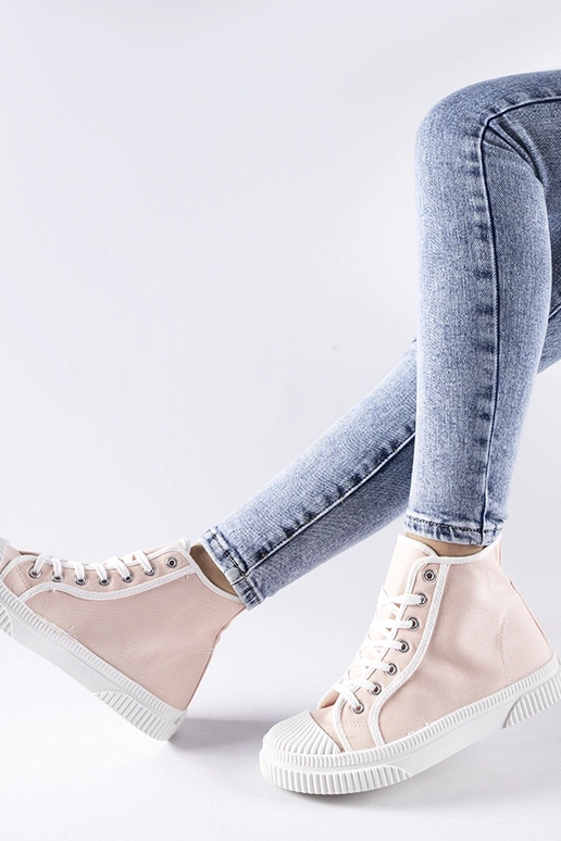 Ružové vysoké tenisky Pozzuolo