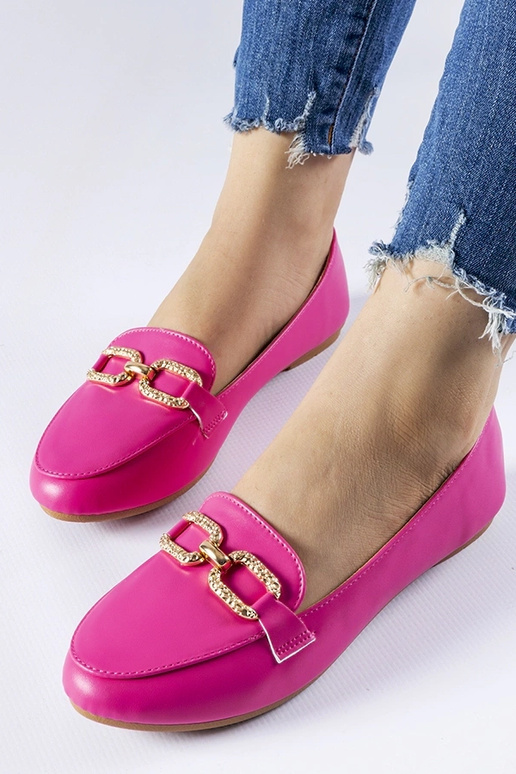 Ružové mokasíny s prackou Sovera
