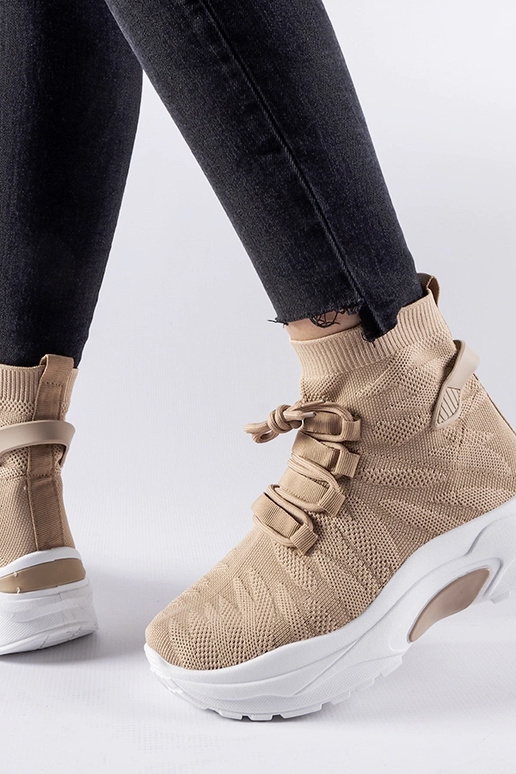 Hnedé vysoké tenisky Vigatto