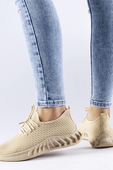 Béžové látkové tenisky Derek 2