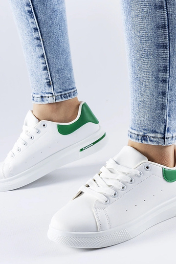 Biele a zelené tenisky Leland 2