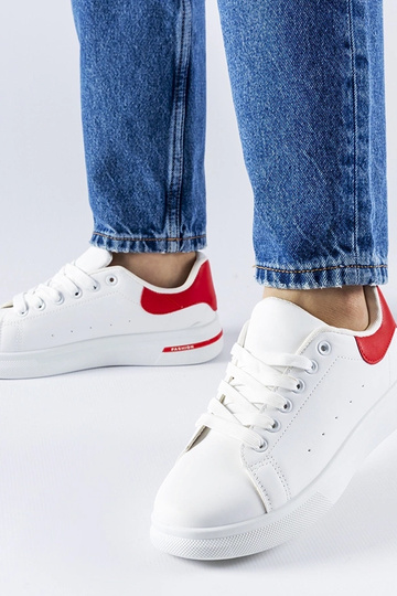 Červeno-biele tenisky Leland 2