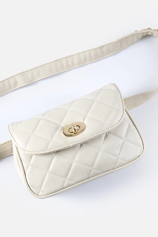 Béžová prešívaná matná taška