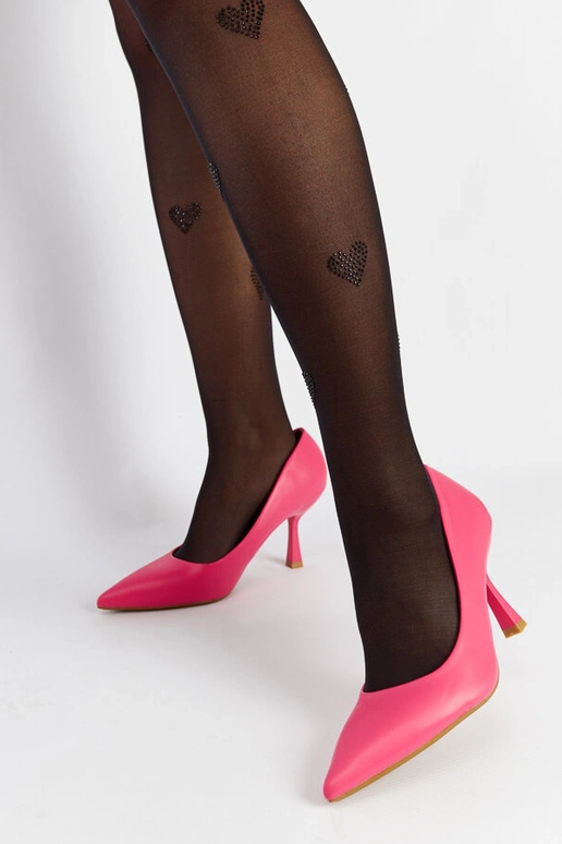 Ružové lodičky Nixon na nízkom podpätku Ružové lodičky Nixon na nízkom podpätku