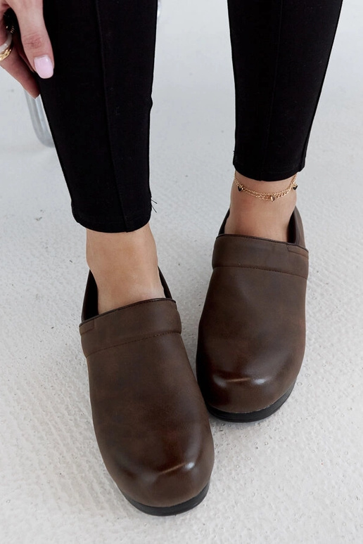 Hnedé topánky na platforme Montoro