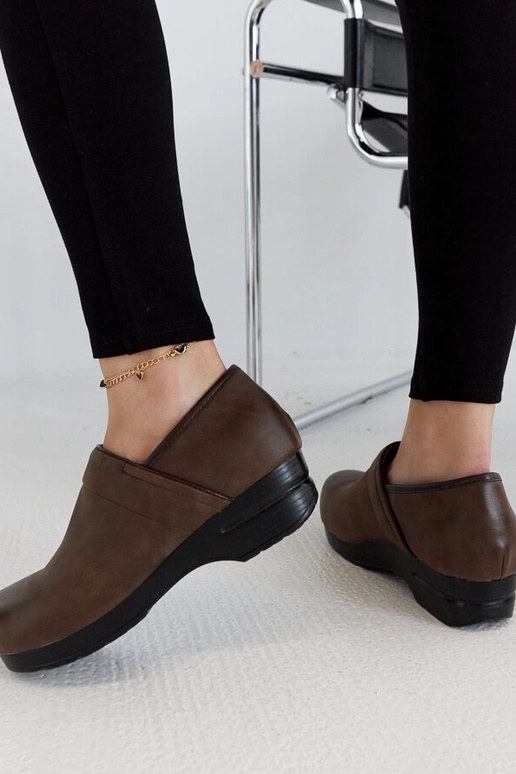 Hnedé topánky na platforme Montoro