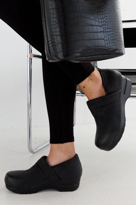 Čierne topánky na platforme Montoro