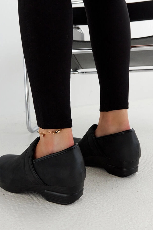 Čierne topánky na platforme Montoro