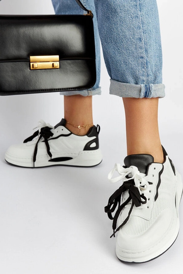 Bielo-čierne sneakersy Galdino 2