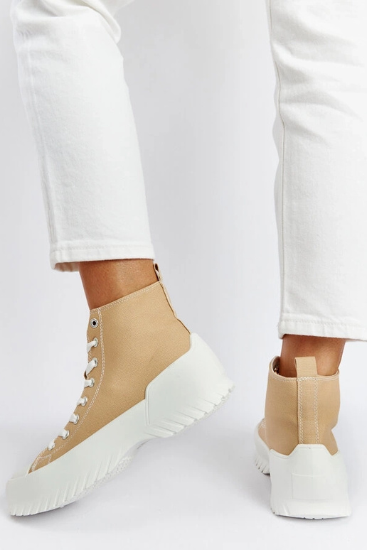 Béžové vysoké tenisky Ronchis