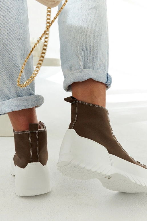 Zelené vysoké tenisky Ronchis