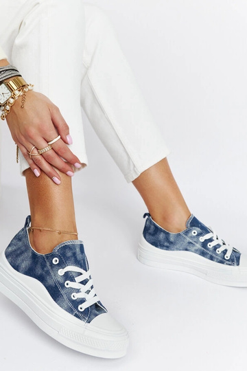 Námornícke modré tenisky na...